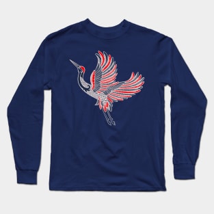 Crane Takes Flight Long Sleeve T-Shirt